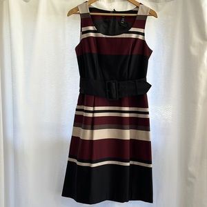 belted shift dress